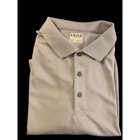 Izod Other - Izod Shirt Mens XxL 2XL Golf Polo Short Sleeve‎ Collared Cotton Boxed Pattern